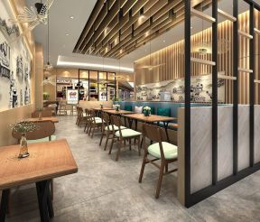 餐饮店面装潢 餐饮店面装潢设计 店面隔断装修效果图