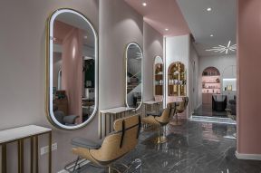 美发店剪发区装修 美发店设计图片大全