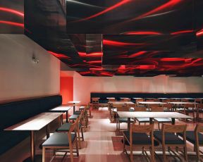 特色餐饮店吊顶装潢设计效果图