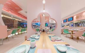 网红餐饮店面内部装潢设计效果图