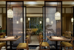 上海中式餐厅店面隔断装潢设计图