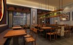 上海快餐店大堂装修设计效果图