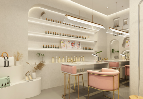 杭州美甲店装修设计 杭州美甲店装修设计图片