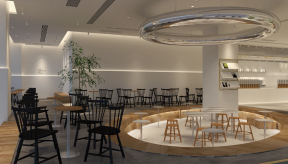 杭州奶茶店效果图  杭州奶茶店装修
