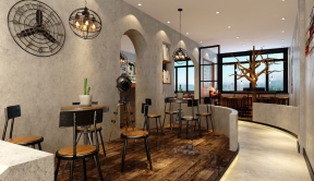 杭州奶茶店效果图  杭州奶茶店装修