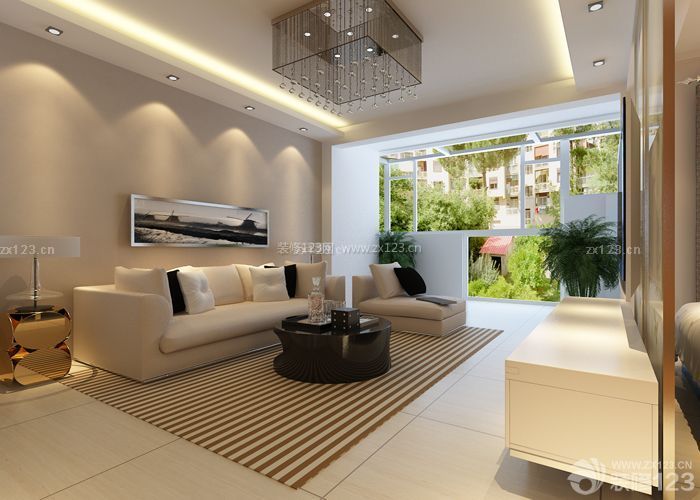 现代风格 灰色墙面