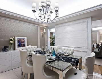 现代欧式设计风格餐厅装修效果图欣赏