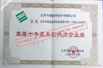 家装十年最具影响力企业