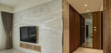 115平米房子大理石电视背景墙装饰效果图