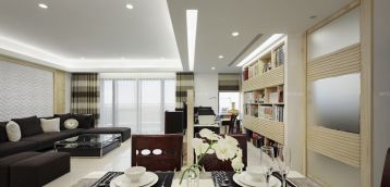 黑白客厅沙发背景墙装修