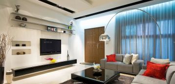 温馨小户型客厅电视墙装修效果图片