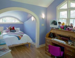 小孩房间装修效果图 白色门框装修效果图片