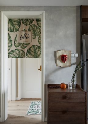 3房2厅装修效果图 白色门框装修效果图片