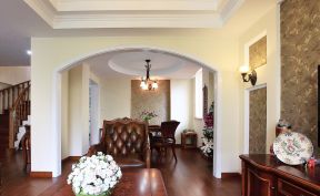 欧式简约风格装修 白色门框装修效果图片