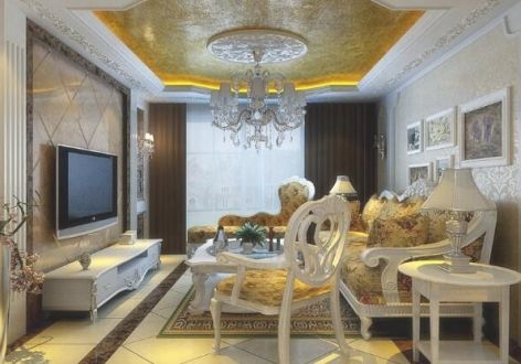 越秀园欧式风格装修案例