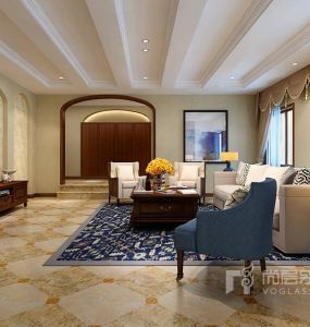 山河水670㎡美式别墅装修效果图