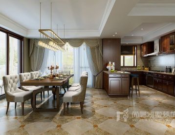 山河水670㎡美式别墅装修效果图