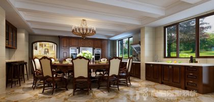 山河水670㎡美式别墅装修效果图