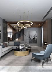 美之国500平米别墅现代风格装修案例