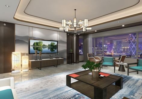 热电家园180平米新中式风格