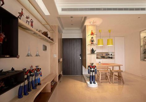 舜耕花都165㎡北欧风格三居室装修案例