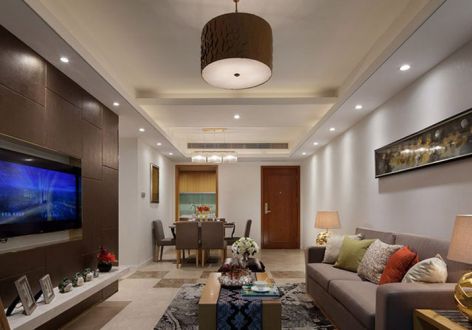 富临大都会70㎡现代简约两居室装修案例