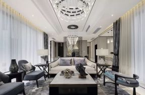 简约中式客厅设计 2020大气简约中式客厅效果图