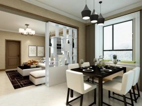  2020客厅餐厅隔断柜设计图 2020客厅餐厅隔断柜装修设计