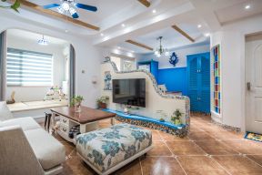 地中海电视墙 2020地中海电视墙装修效果图大全 