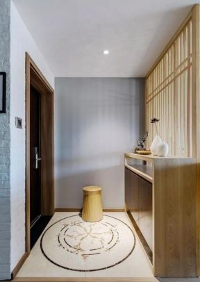 新中式玄关鞋柜 新中式玄关图 