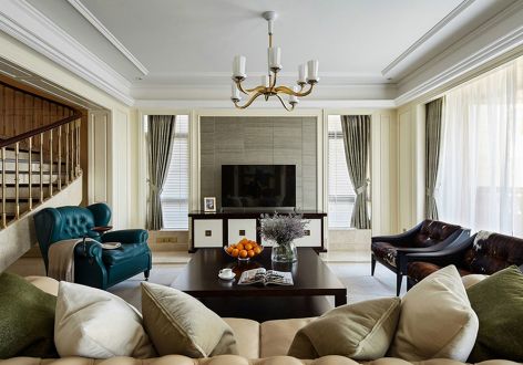 紫金城135㎡现代简约复式装修案例