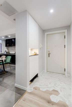  2020简约玄关隔断装修图片  现代极简风格装修 现代极简风格装修图片