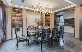  新中式风格餐厅装修效果图 中式风格餐厅装修效果图