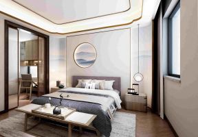 中式卧室吊顶装修效果图 中式卧室吊顶效果图大全 