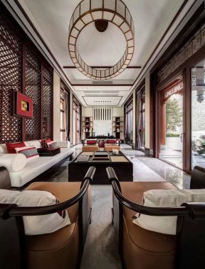 中式客厅图片大全 中式客厅天花  中式客厅效果图片