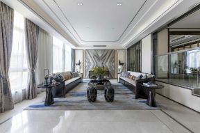 中式客厅窗帘装修效果图 中式客厅窗帘效果图大全2020图片 