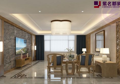 260平米小户型新中式风格装修设计效果图