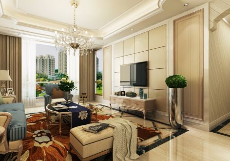 英郦庄园欧式风格220平米别墅装修案例