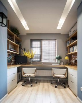 小户型书房装修效果图 飘窗书桌装修效果图片 小户型书房装修图片