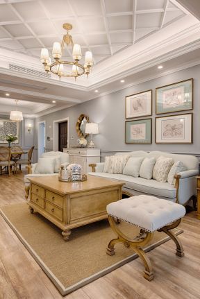 美式风格客厅效果图 美式风格客厅图片 