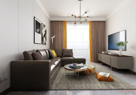 济南华山珑城108平米现代风格