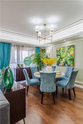 餐桌椅子图片 美式餐厅装修设计 美式餐厅装修图 