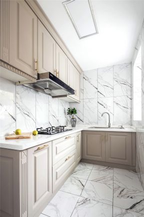 轻奢厨房装修效果图 L型厨房装修效果图 