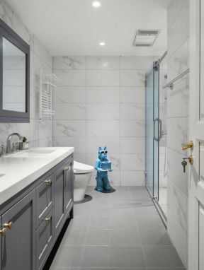 卫生间设计装修效果图 卫生间台盆柜设计图片 