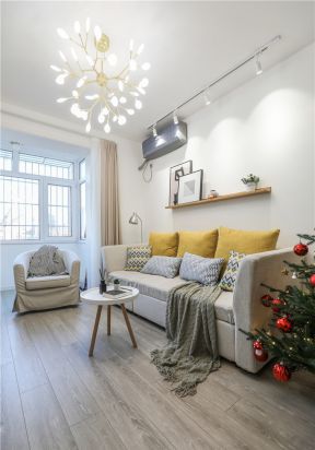 北欧客厅沙发设计效果图 客厅木地板装修效果图大全欣赏