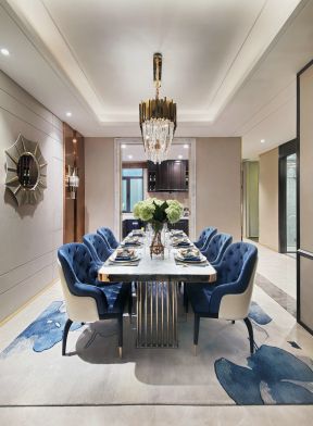 餐厅吊灯 复式楼餐厅装修效果图大全 