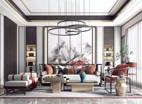 中式别墅客厅图片 中式别墅客厅装修效果