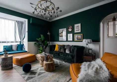 银丰玖玺城二居77平现代风格