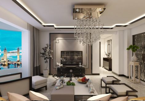 北市家园154平现代中式风格