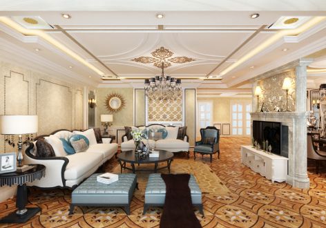 新湖·御和园229平简欧风格